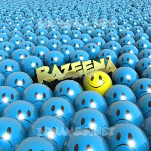 razeena in Special Smileys style - 3D name wallpaper razeena in Special Smileys style - 3D name wallpaper