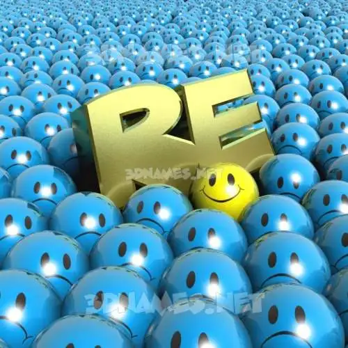 re in Special Smileys style - 3D name wallpaper re in Special Smileys style - 3D name wallpaper