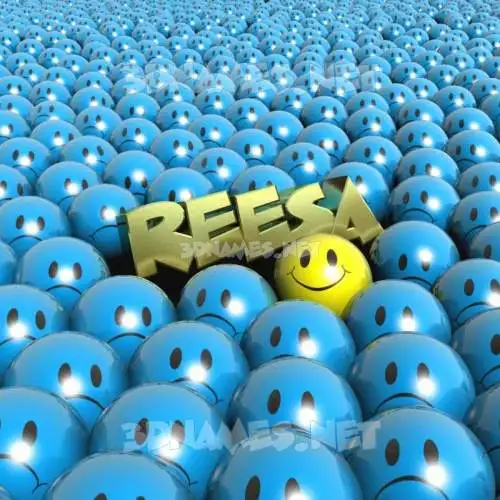 reesa in Special Smileys style - 3D name wallpaper