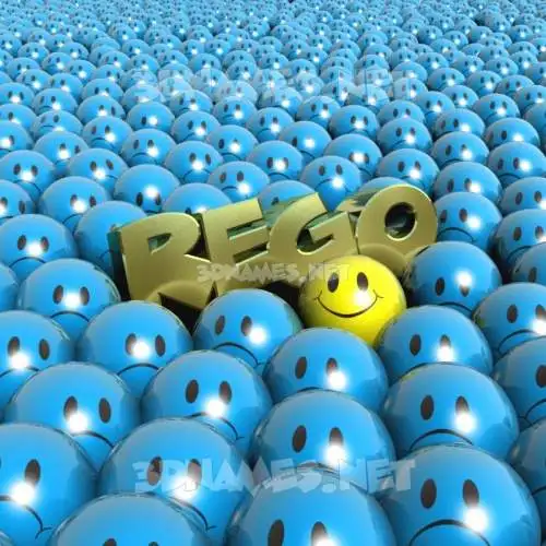 rego in Special Smileys style - 3D name wallpaper