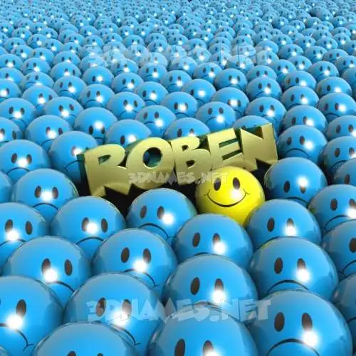 roben in Special Smileys style - 3D name wallpaper roben in Special Smileys style - 3D name wallpaper