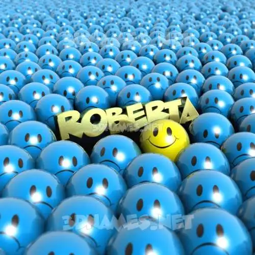 roberta in Special Smileys style - 3D name wallpaper roberta in Special Smileys style - 3D name wallpaper