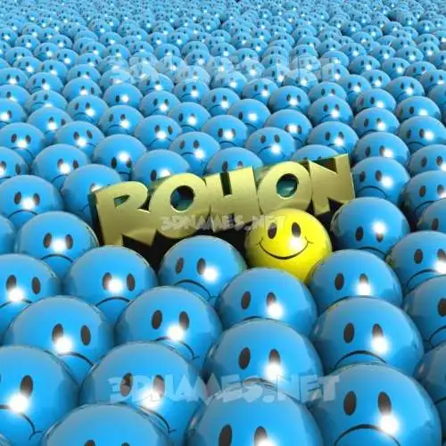 rohon in Special Smileys style - 3D name wallpaper rohon in Special Smileys style - 3D name wallpaper