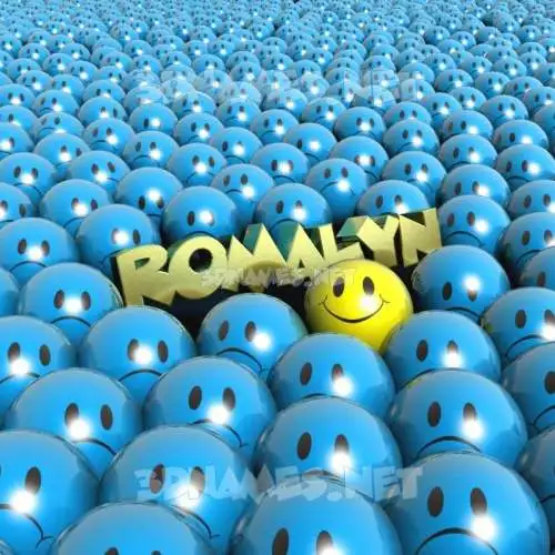 romalyn in Special Smileys style - 3D name wallpaper romalyn in Special Smileys style - 3D name wallpaper