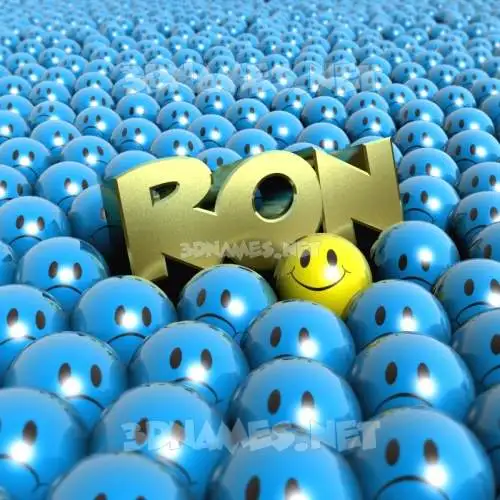 ron in Special Smileys style - 3D name wallpaper ron in Special Smileys style - 3D name wallpaper