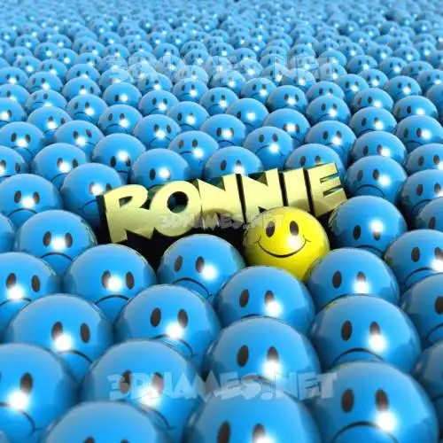 ronnie in Special Smileys style - 3D name wallpaper ronnie in Special Smileys style - 3D name wallpaper