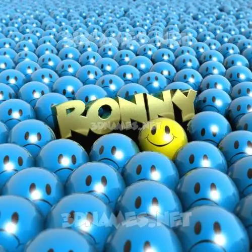 ronny in Special Smileys style - 3D name wallpaper ronny in Special Smileys style - 3D name wallpaper