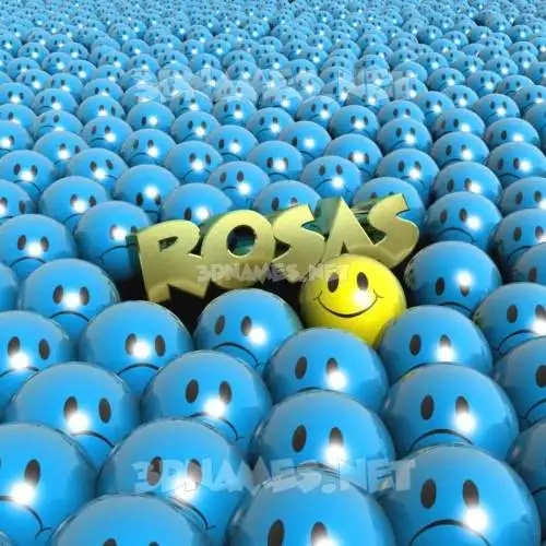 rosas in Special Smileys style - 3D name wallpaper rosas in Special Smileys style - 3D name wallpaper