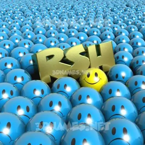 rsh in Special Smileys style - 3D name wallpaper rsh in Special Smileys style - 3D name wallpaper