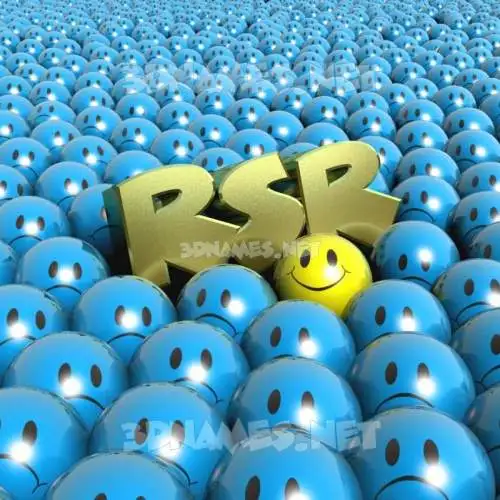 rsr in Special Smileys style - 3D name wallpaper