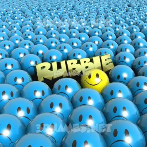 rubbie in Special Smileys style - 3D name wallpaper rubbie in Special Smileys style - 3D name wallpaper