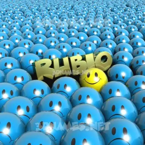 rubio in Special Smileys style - 3D name wallpaper