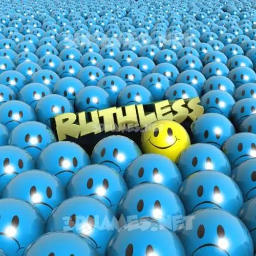 ruthless in Special Smileys style - 3D name wallpaper