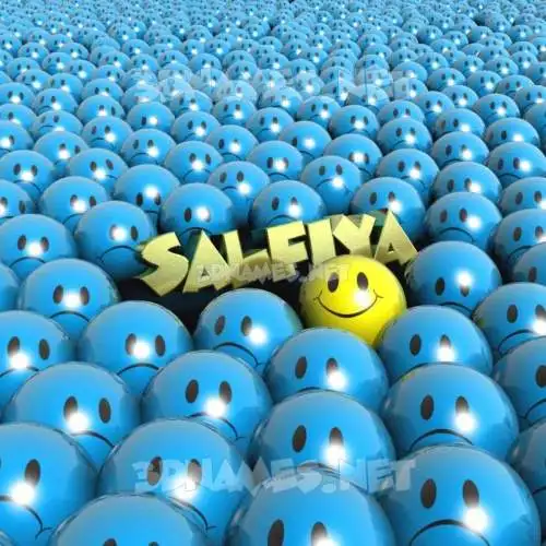 salfiya in Special Smileys style - 3D name wallpaper