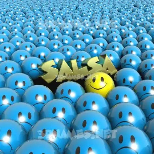 salsa in Special Smileys style - 3D name wallpaper salsa in Special Smileys style - 3D name wallpaper