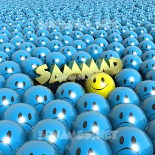 sammad in Special Smileys style - 3D name wallpaper