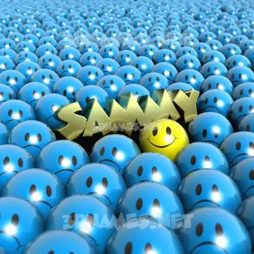 sammy in Special Smileys style - 3D name wallpaper