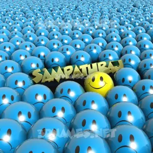 sampathraj in Special Smileys style - 3D name wallpaper