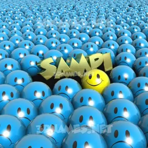 sampi in Special Smileys style - 3D name wallpaper