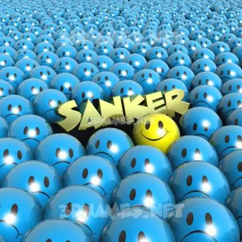 sanker in Special Smileys style - 3D name wallpaper sanker in Special Smileys style - 3D name wallpaper