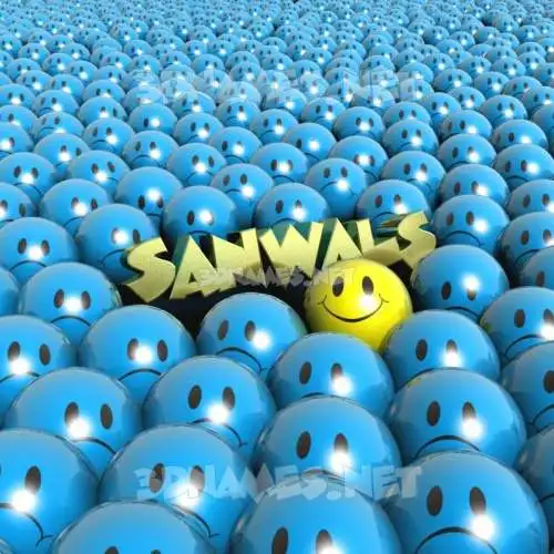 sanwals in Special Smileys style - 3D name wallpaper