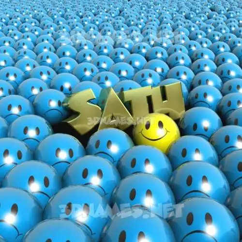 sath in Special Smileys style - 3D name wallpaper