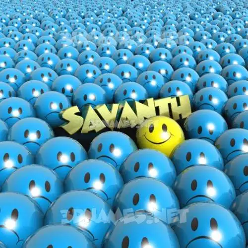 savanth in Special Smileys style - 3D name wallpaper