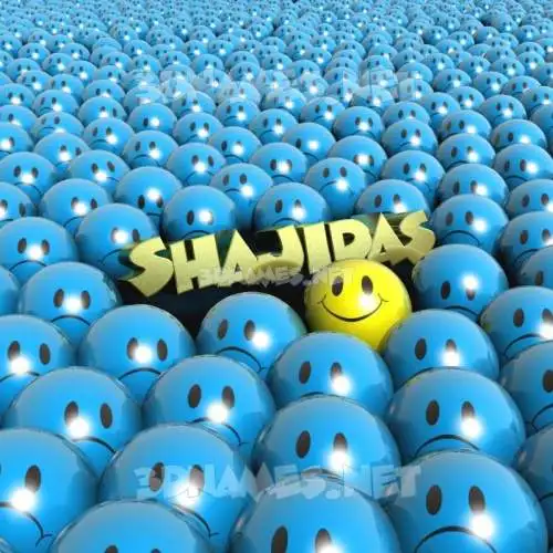 shajidas in Special Smileys style - 3D name wallpaper