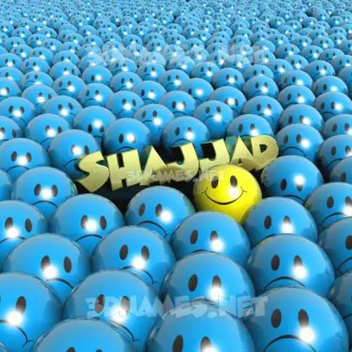 shajjad in Special Smileys style - 3D name wallpaper