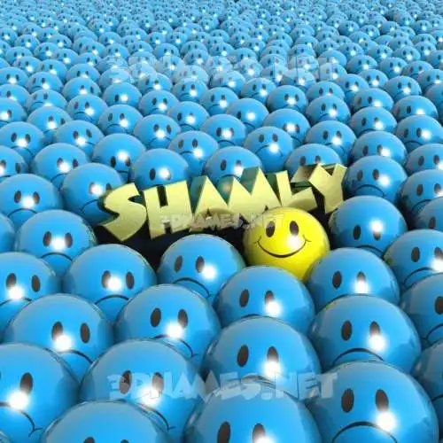 shamly in Special Smileys style - 3D name wallpaper