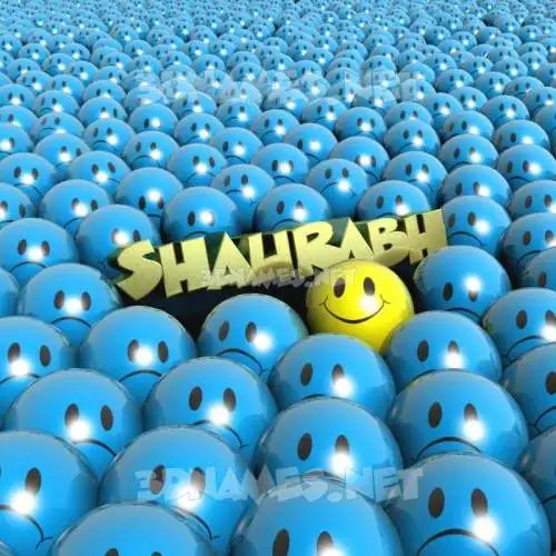 shaurabh in Special Smileys style - 3D name wallpaper