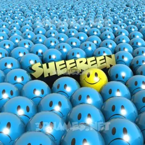 sheereen in Special Smileys style - 3D name wallpaper
