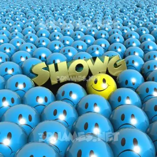 showg in Special Smileys style - 3D name wallpaper