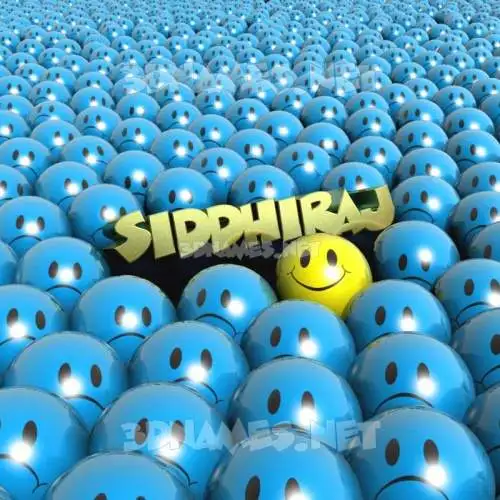 siddhiraj in Special Smileys style - 3D name wallpaper