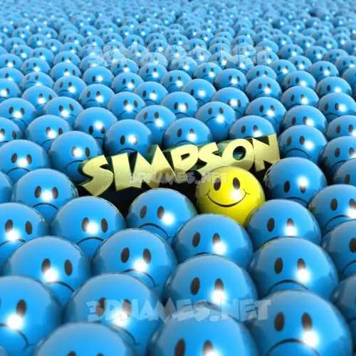 simpson in Special Smileys style - 3D name wallpaper simpson in Special Smileys style - 3D name wallpaper