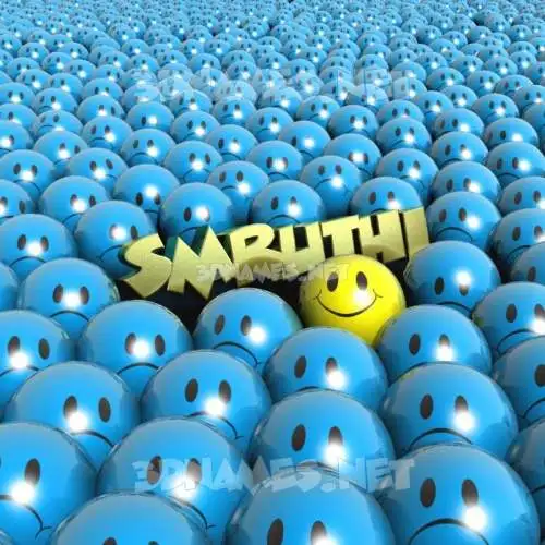 smruthi in Special Smileys style - 3D name wallpaper