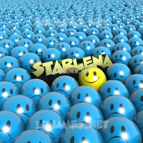 starlena in Special Smileys style - 3D name wallpaper