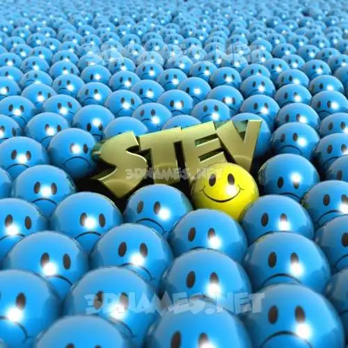 stev in Special Smileys style - 3D name wallpaper