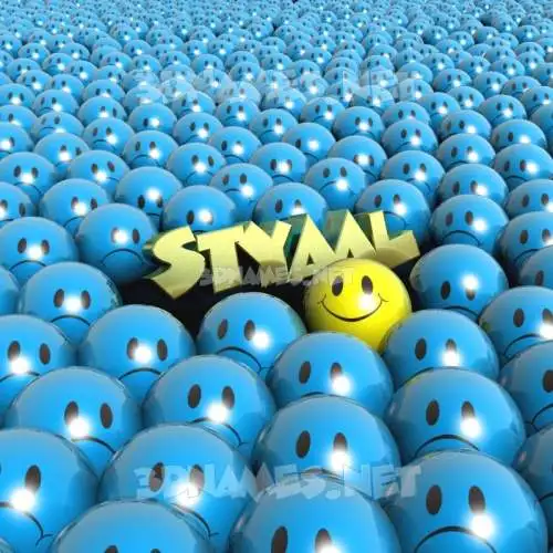 styaal in Special Smileys style - 3D name wallpaper