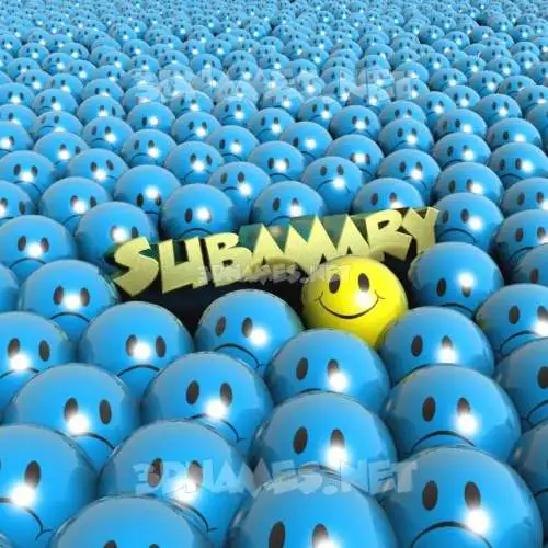 subamary in Special Smileys style - 3D name wallpaper