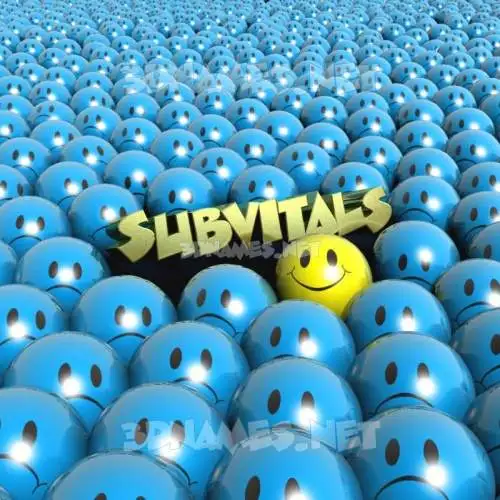 subvitals in Special Smileys style - 3D name wallpaper