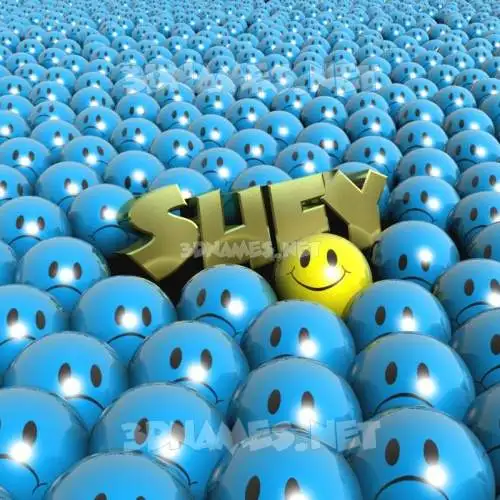 sufy in Special Smileys style - 3D name wallpaper