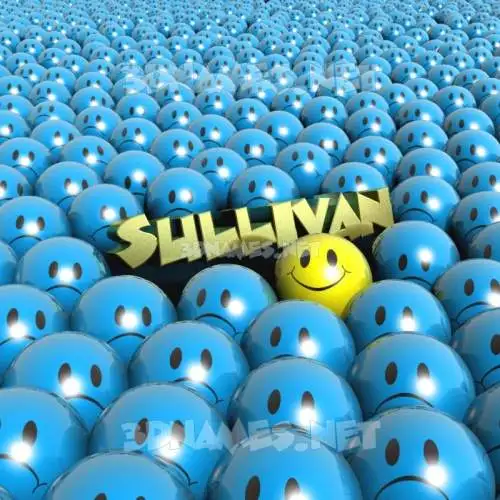 sullivan in Special Smileys style - 3D name wallpaper