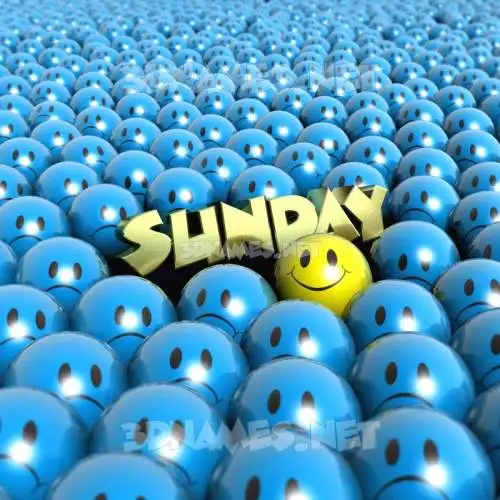 sunday in Special Smileys style - 3D name wallpaper sunday in Special Smileys style - 3D name wallpaper