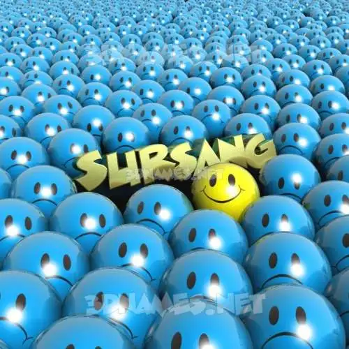 sursang in Special Smileys style - 3D name wallpaper