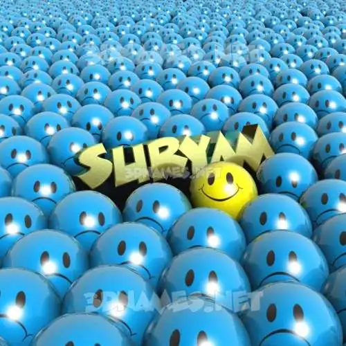 suryam in Special Smileys style - 3D name wallpaper