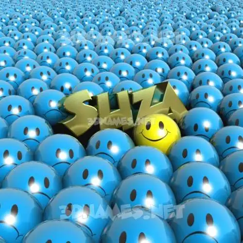 suza in Special Smileys style - 3D name wallpaper