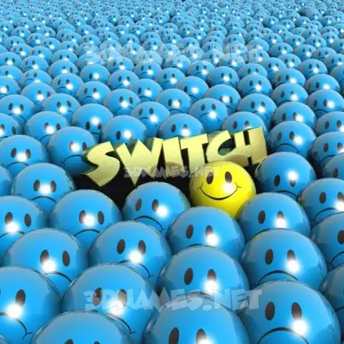 switch in Special Smileys style - 3D name wallpaper