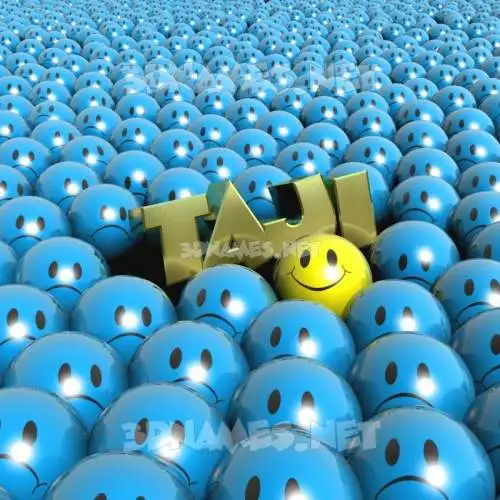 taji in Special Smileys style - 3D name wallpaper