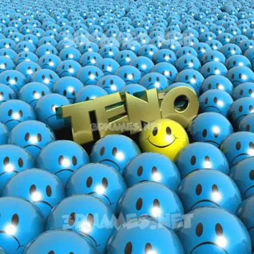 teno in Special Smileys style - 3D name wallpaper